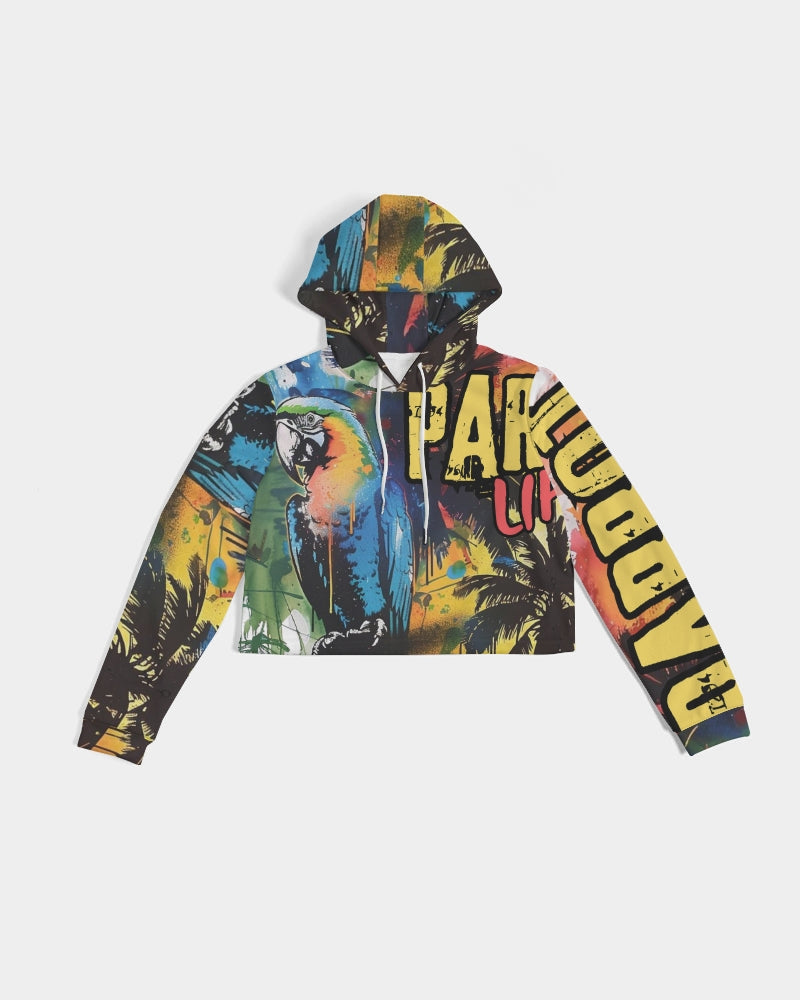 Parrot Life Women's Cropped Hoodie