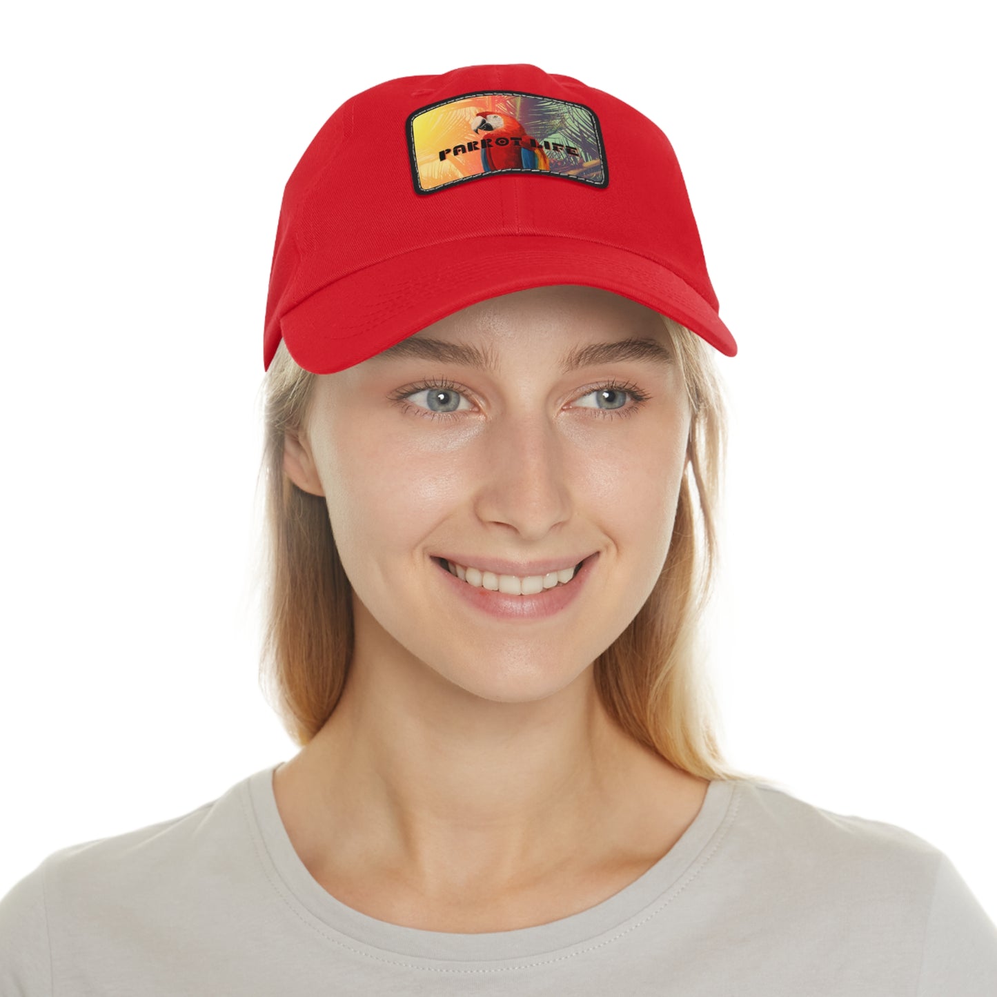 Parrot Life® Dad Hat with Faux Leather Patch