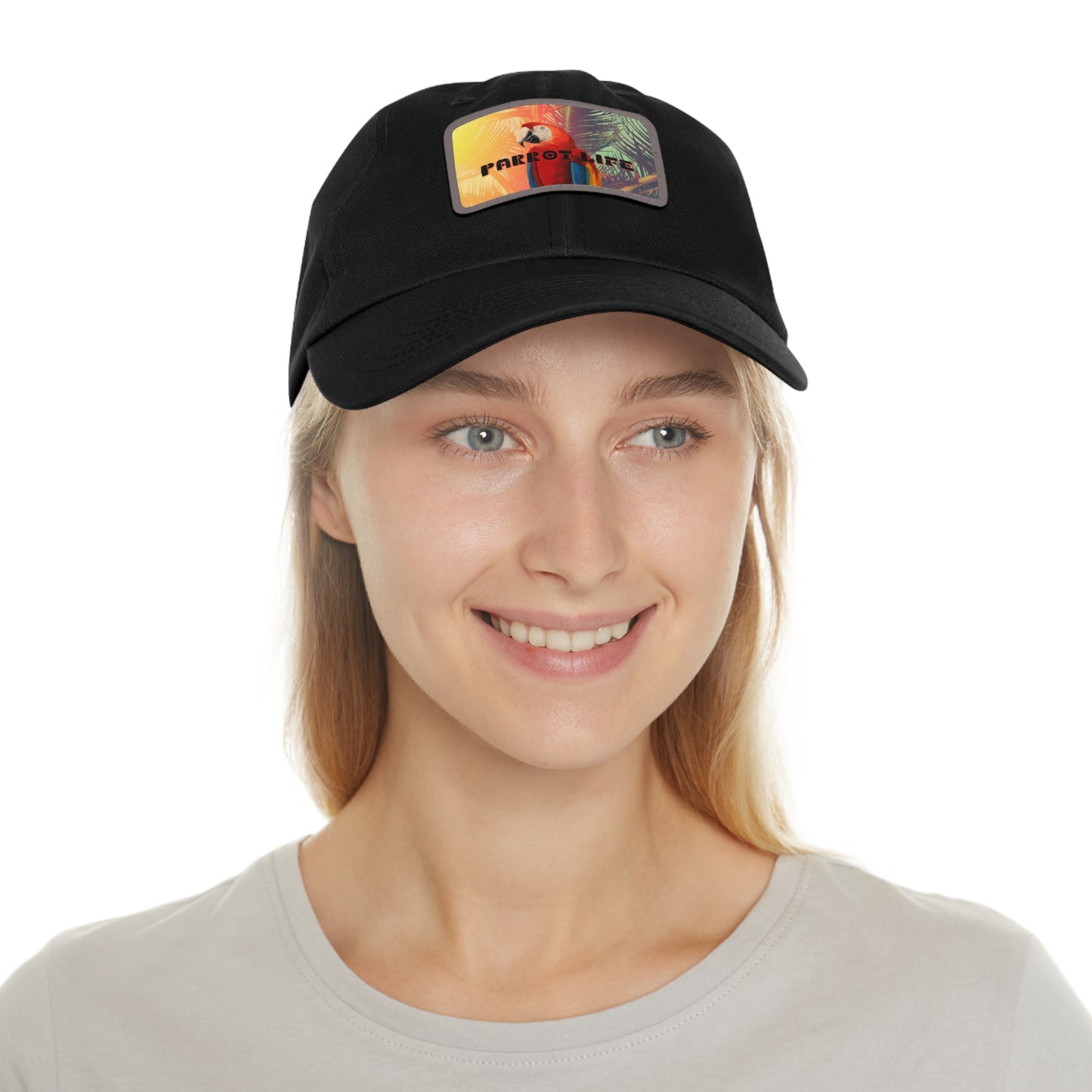 Parrot Life® Dad Hat with Faux Leather Patch