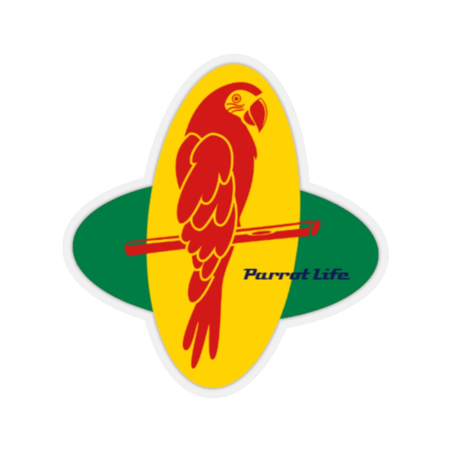 Parrot Life Logo Kiss-Cut Stickers