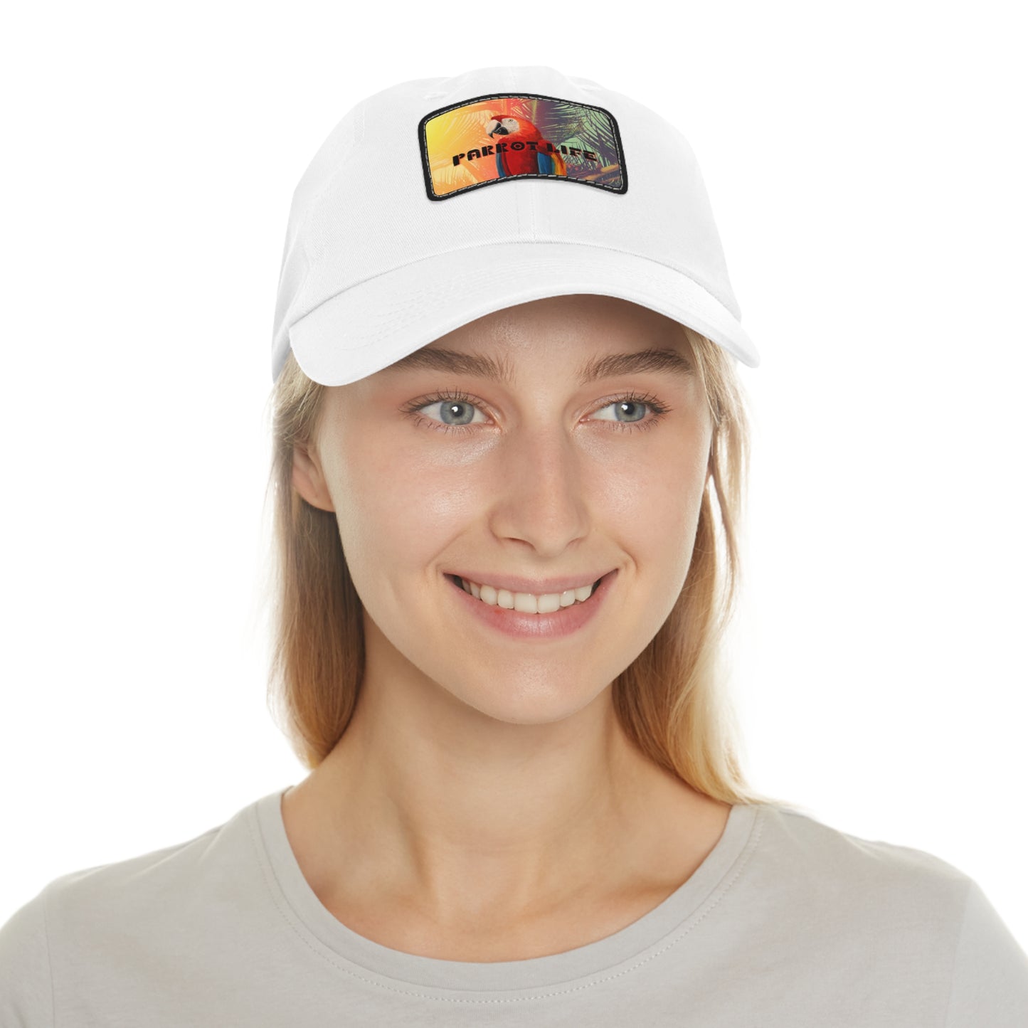 Parrot Life® Dad Hat with Faux Leather Patch
