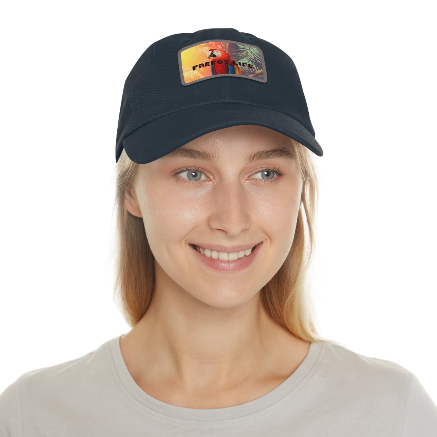 Parrot Life® Dad Hat with Faux Leather Patch