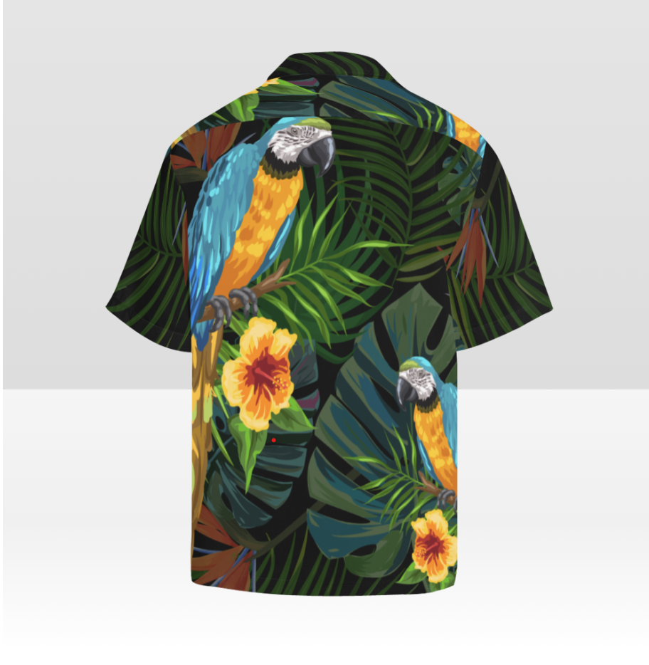 Tropical Parrot Hawaiian Shirt (8 Color Choices)