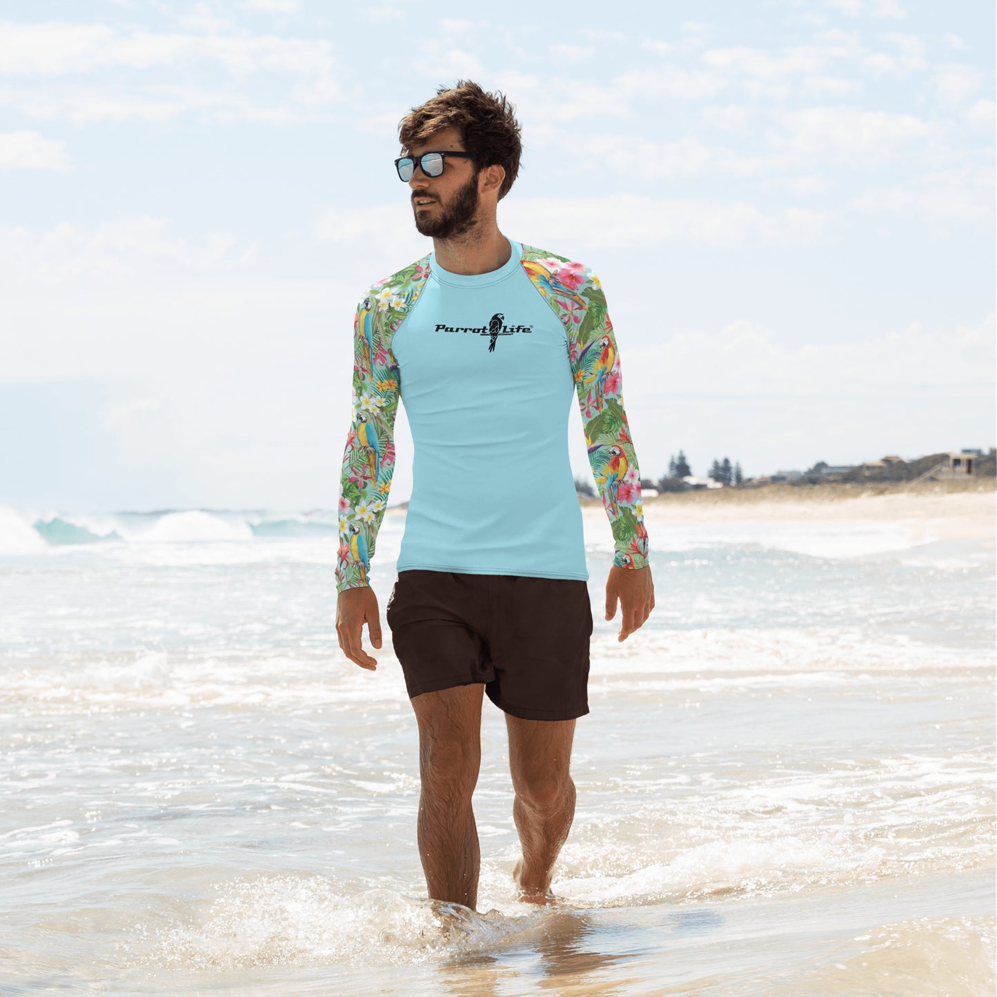 Parrot Life® Men's Swim Rash Guard