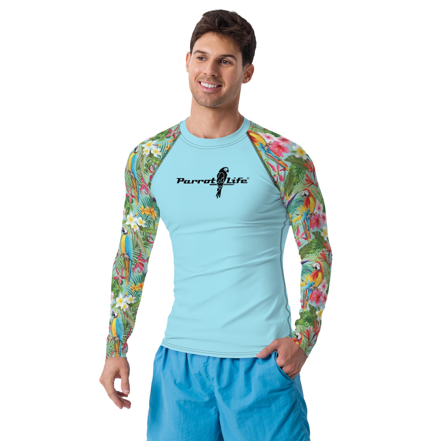 Parrot Life® Men's Swim Rash Guard