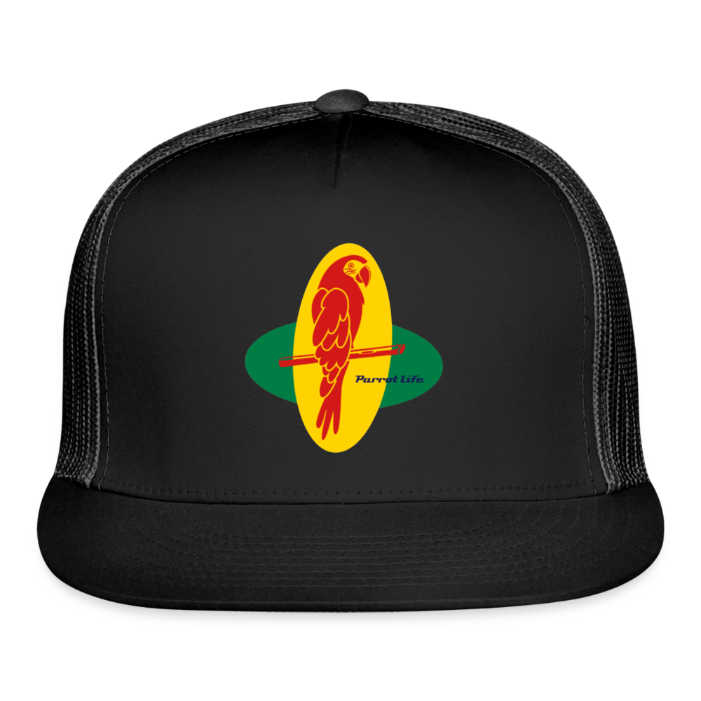 Parrot Life Trucker Hat - black/black