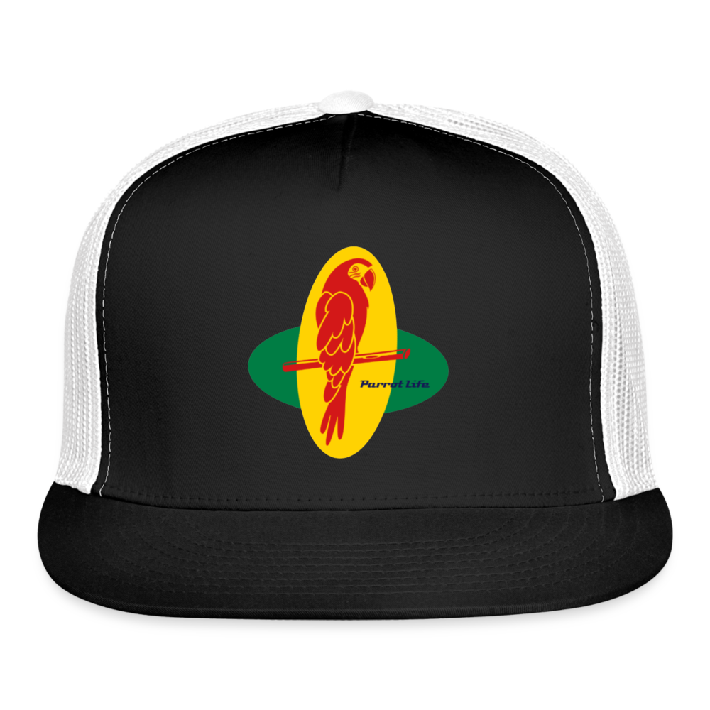 Parrot Life Trucker Hat - black/white
