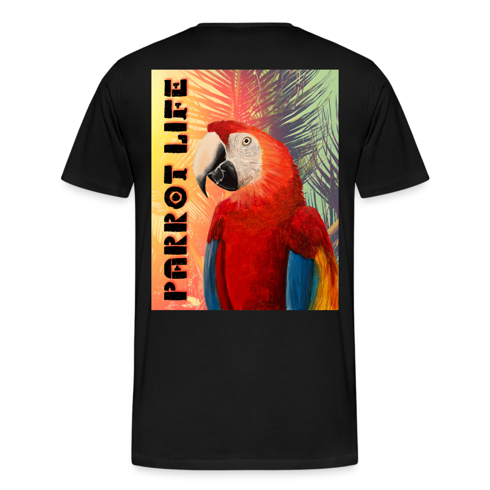 Parrot Life Ringo Logo Mens T-Shirt Sizes to 5XL - black