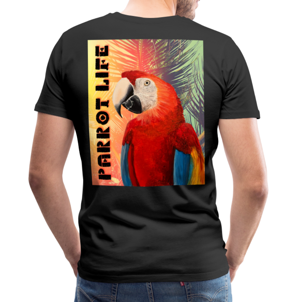 Parrot Life Ringo Logo Mens T-Shirt Sizes to 5XL - black