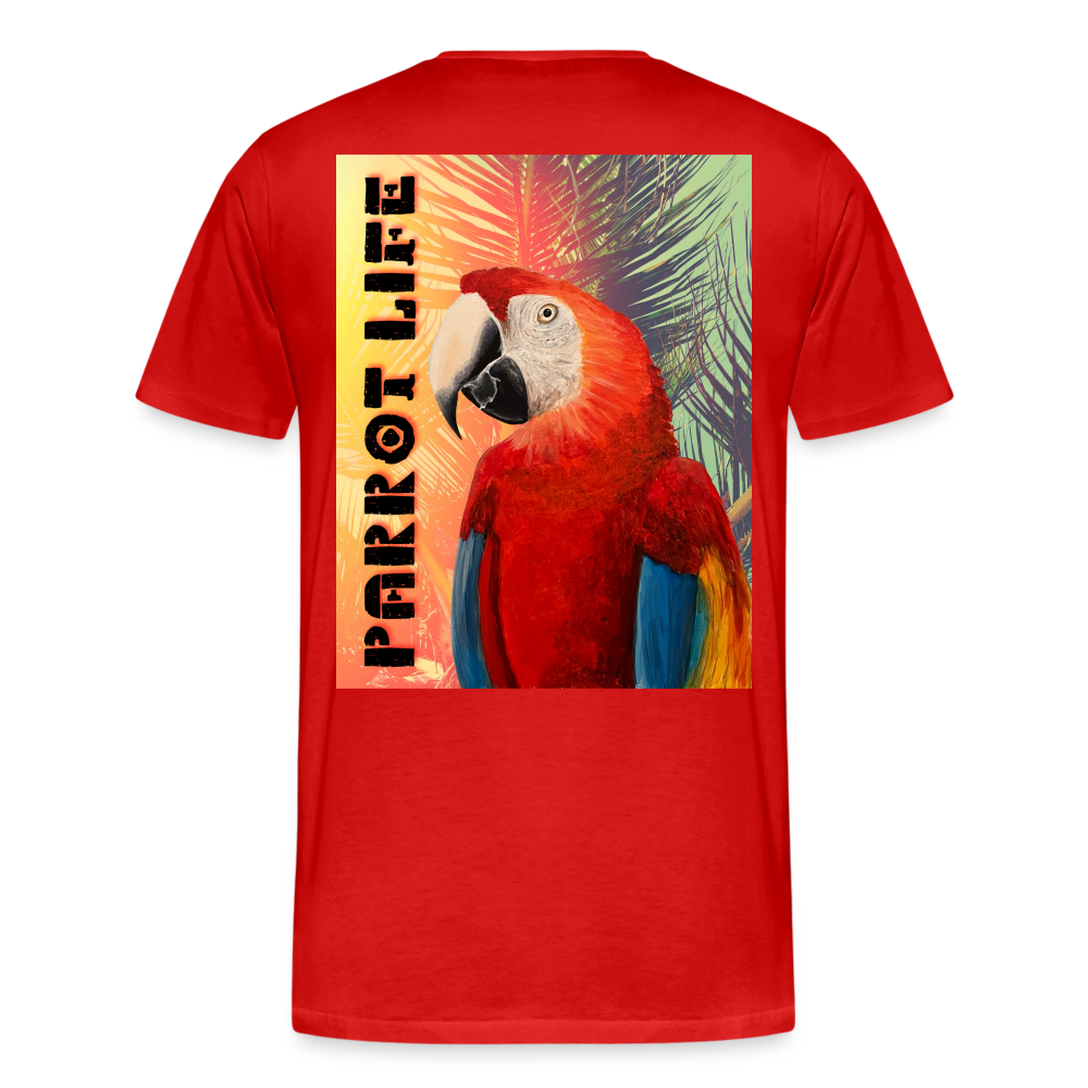 Parrot Life Ringo Logo Mens T-Shirt Sizes to 5XL - red