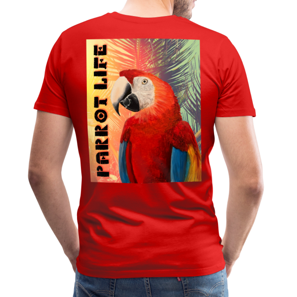 Parrot Life Ringo Logo Mens T-Shirt Sizes to 5XL - red
