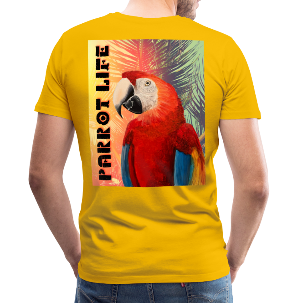 Parrot Life Ringo Logo Mens T-Shirt Sizes to 5XL - sun yellow