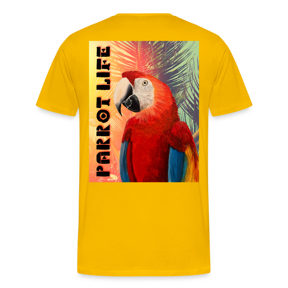 Parrot Life Ringo Logo Mens T-Shirt Sizes to 5XL - sun yellow
