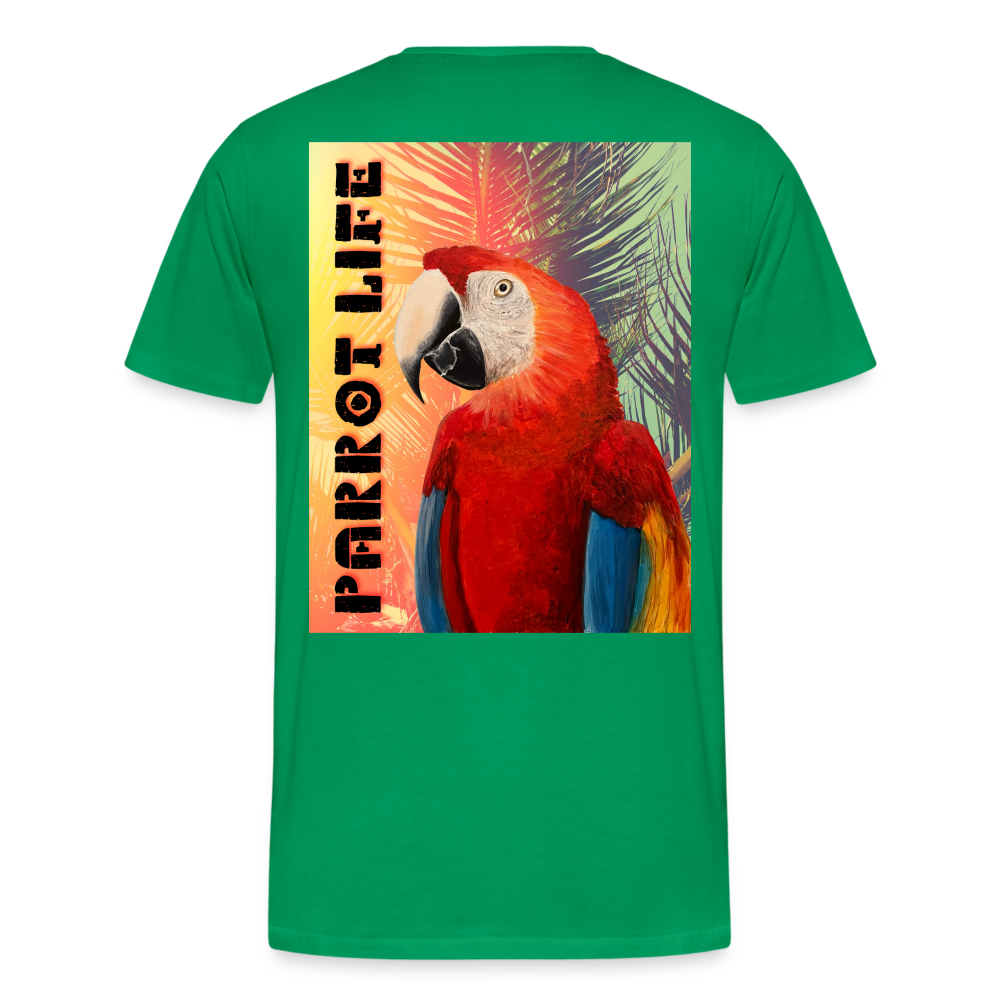 Parrot Life Ringo Logo Mens T-Shirt Sizes to 5XL - kelly green