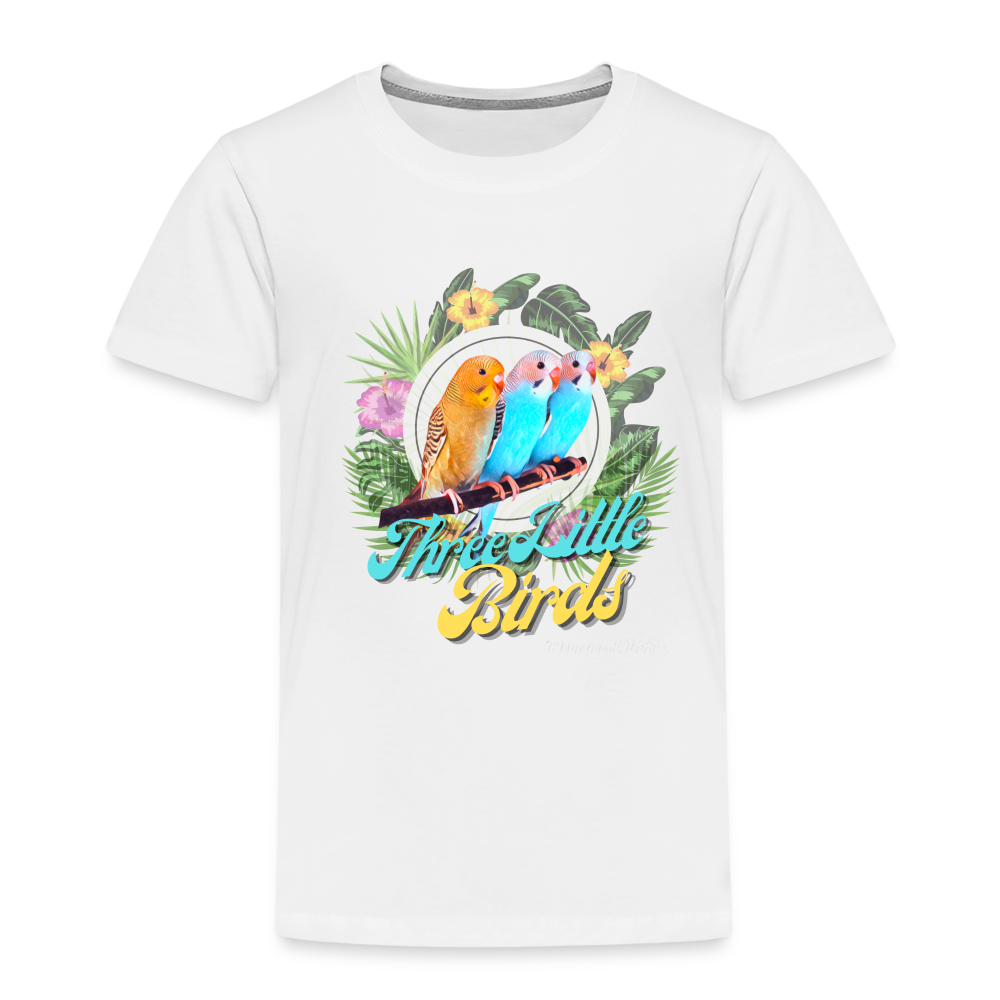 Parrot Life Three Little Birds Toddler T-Shirt - white
