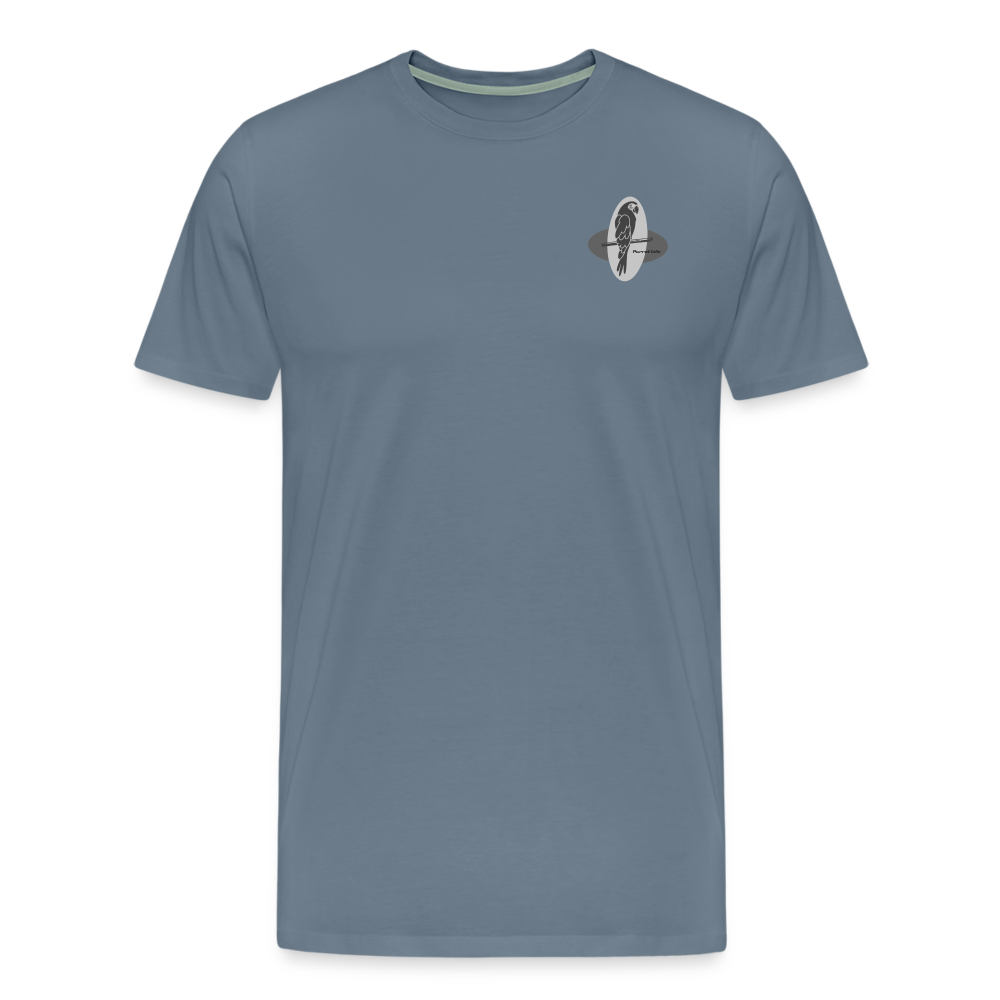 Is Mai Tai on Straight Parrot Life Mens T-Shirt - steel blue