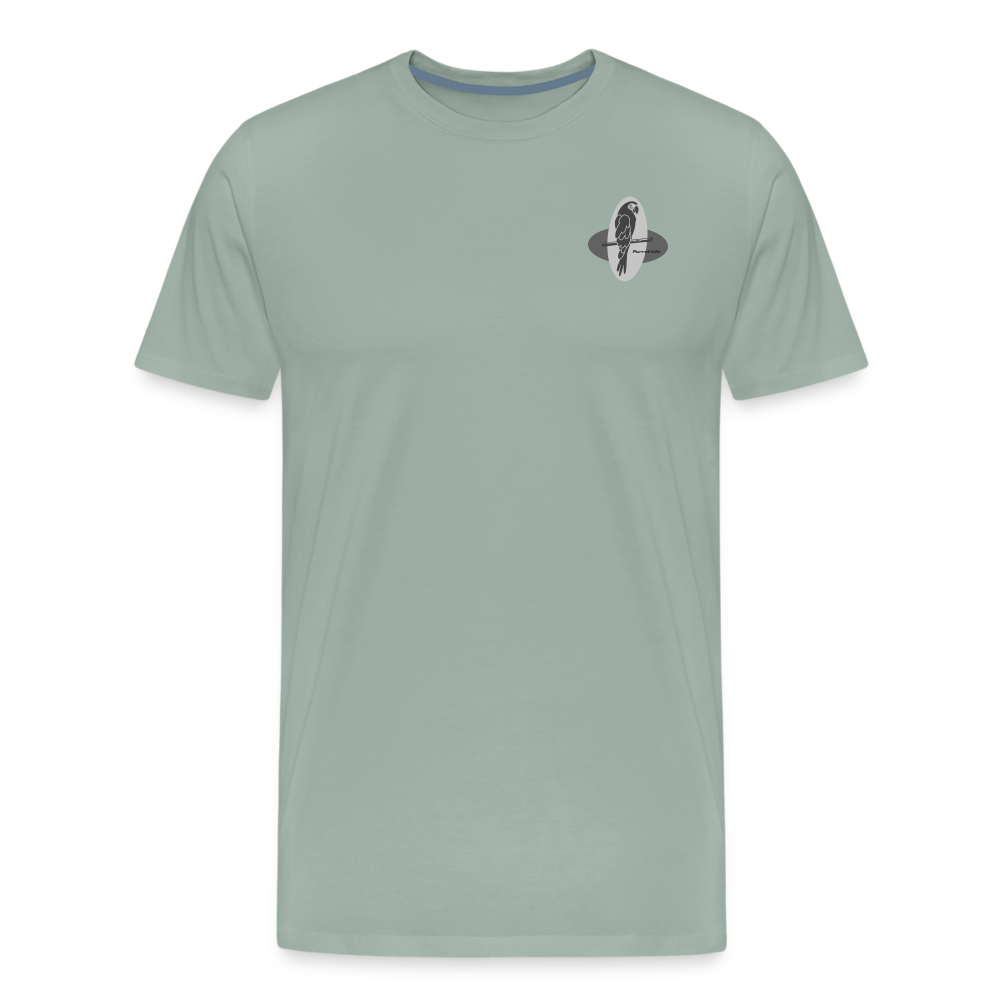 Is Mai Tai on Straight Parrot Life Mens T-Shirt - steel green