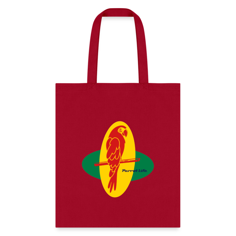 Parrot Life Tote Bag - red