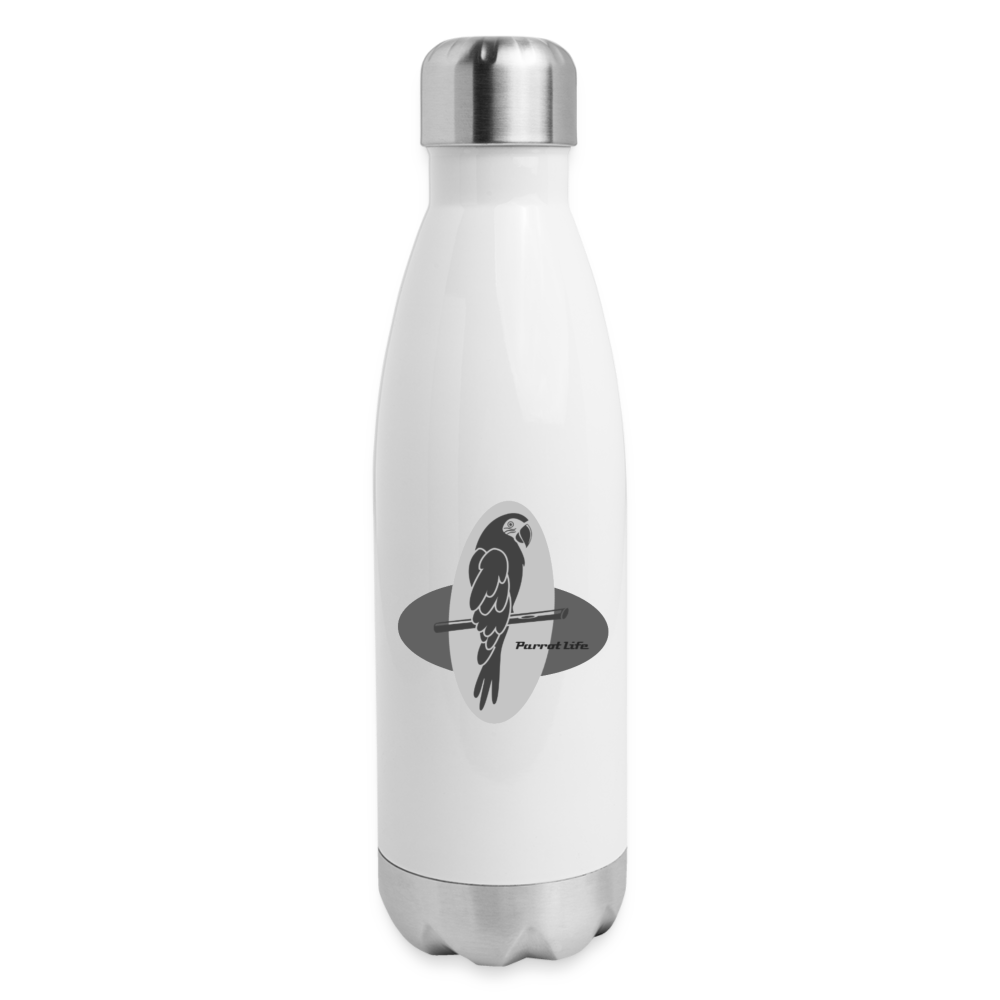 Parrot Life Insulated Stainless Steel Water Bottle - white