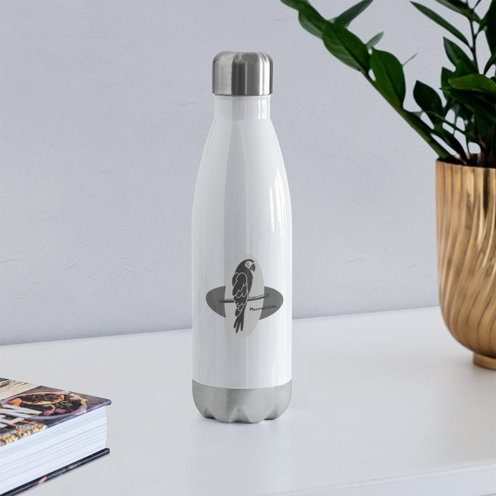 Parrot Life Insulated Stainless Steel Water Bottle - white