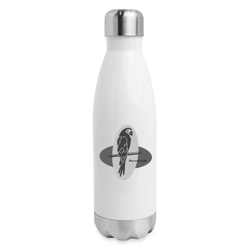 Parrot Life Insulated Stainless Steel Water Bottle - white
