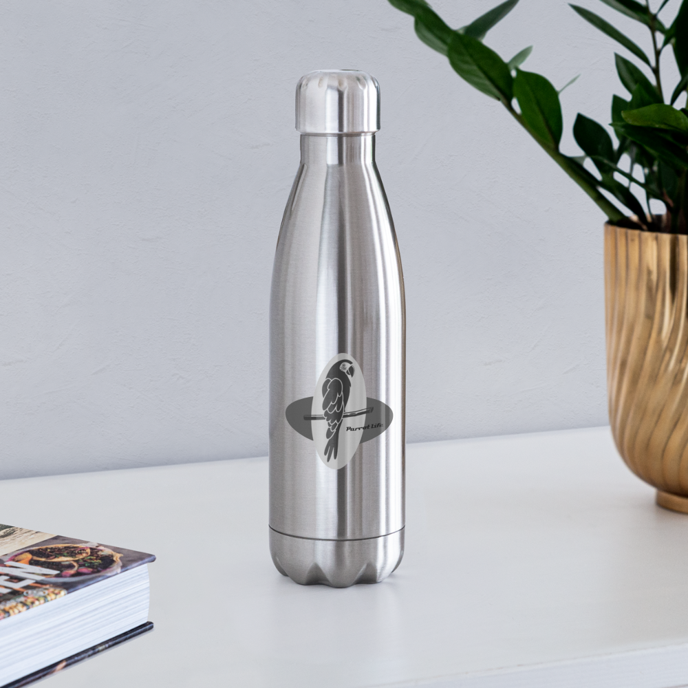 Parrot Life Insulated Stainless Steel Water Bottle - silver