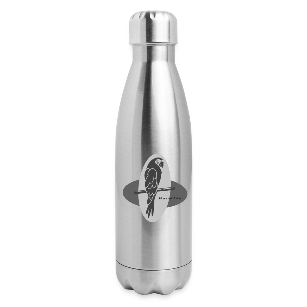 Parrot Life Insulated Stainless Steel Water Bottle - silver