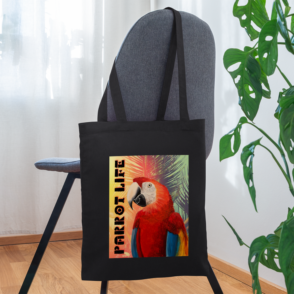 Parrot Life Tote Bag - black