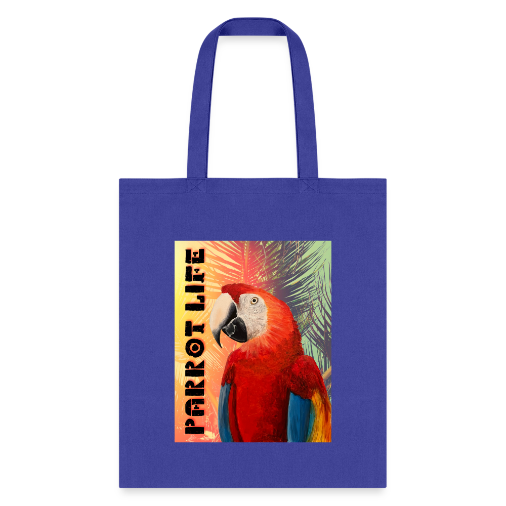Parrot Life Tote Bag - royal blue