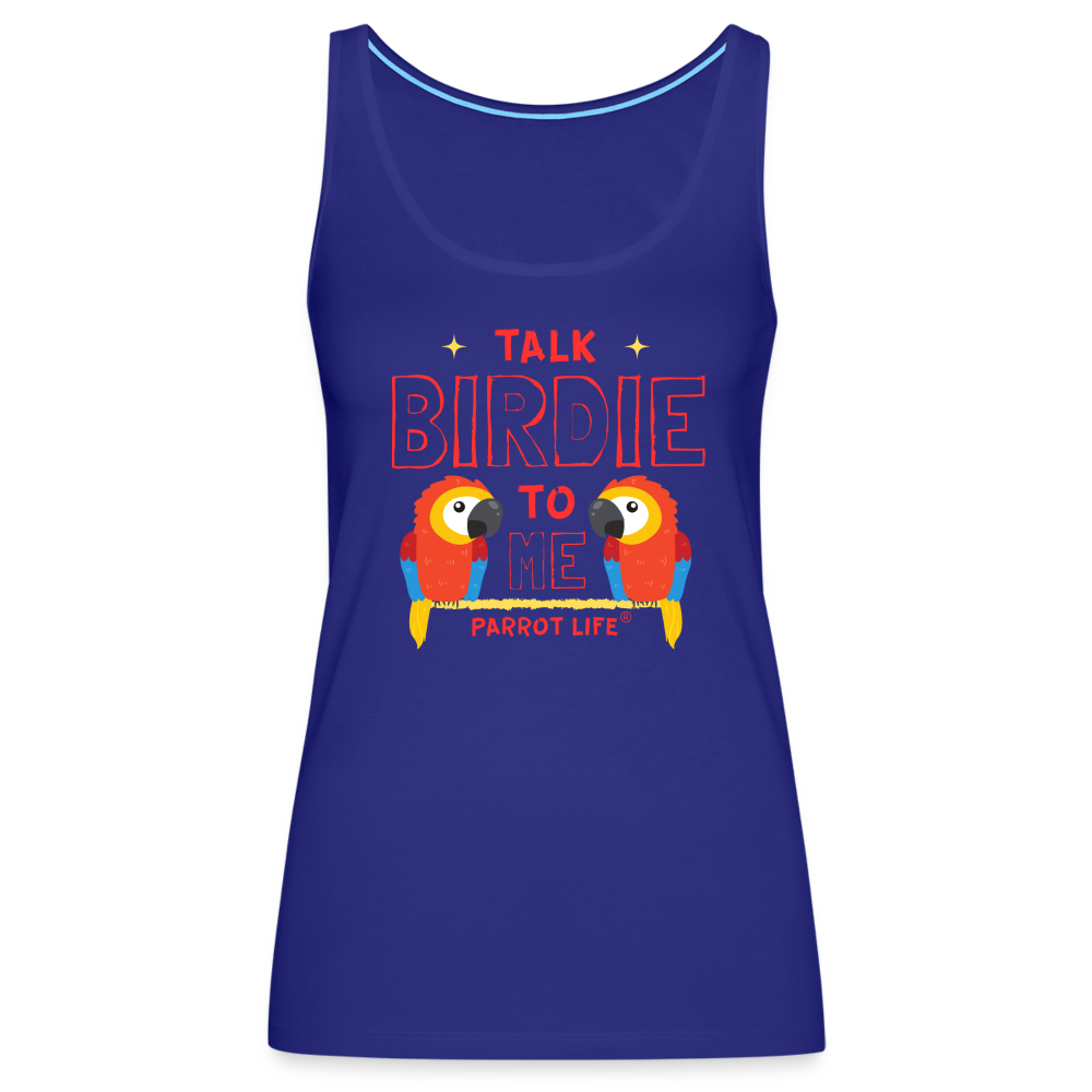 Parrot Life® Talk Birdie To Me Women’s Tank Top - royal blue