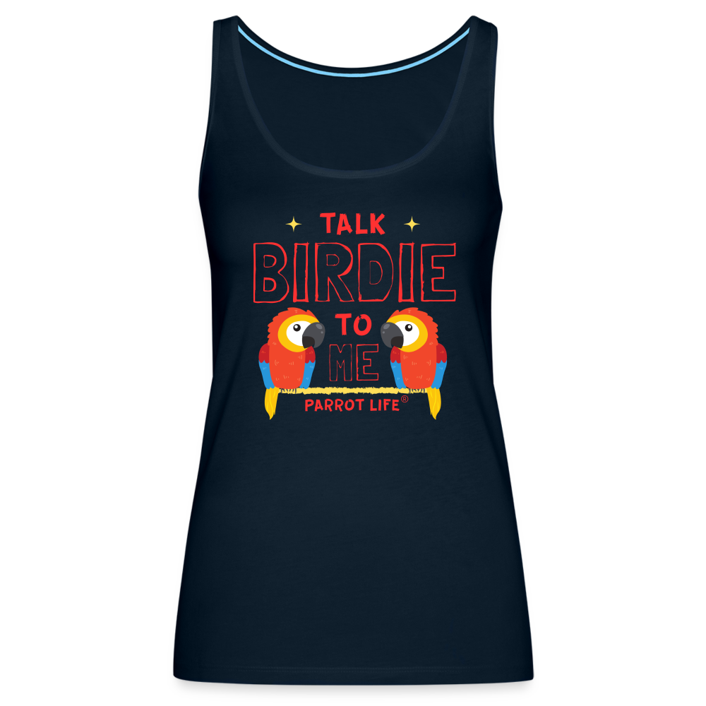 Parrot Life® Talk Birdie To Me Women’s Tank Top - deep navy