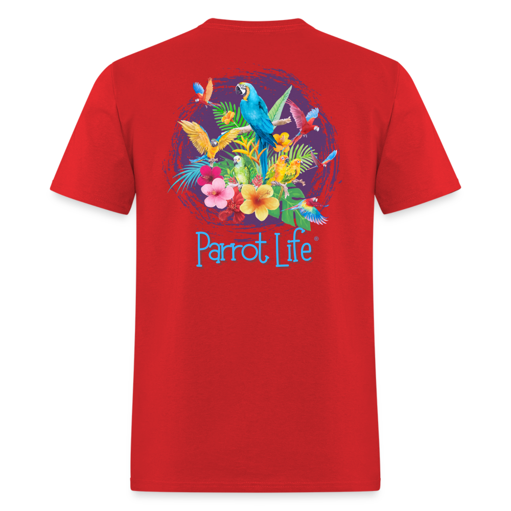 Parrot Life® Parrots Unisex Classic T-Shirt - red