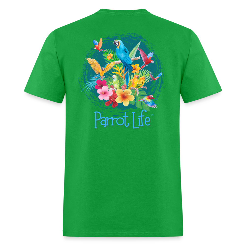 Parrot Life® Parrots Unisex Classic T-Shirt - bright green