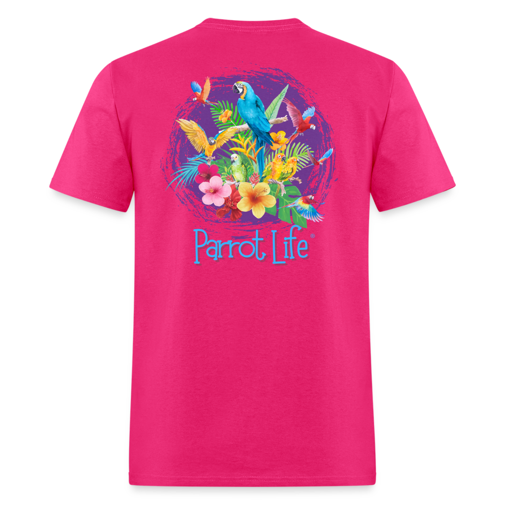 Parrot Life® Parrots Unisex Classic T-Shirt - fuchsia