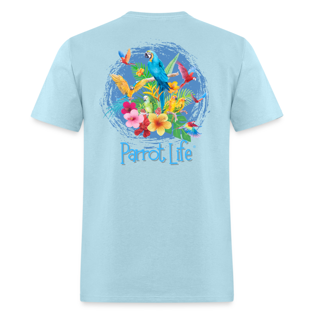Parrot Life® Parrots Unisex Classic T-Shirt - powder blue