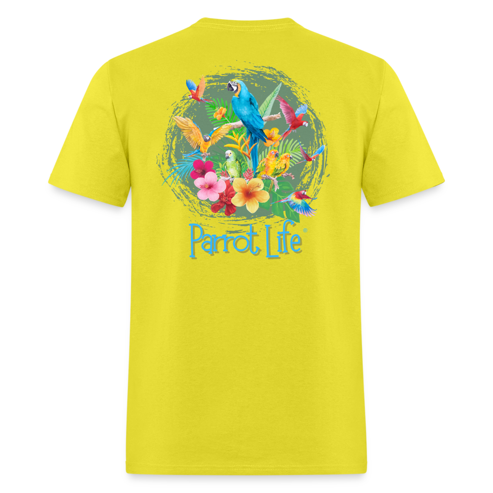 Parrot Life® Parrots Unisex Classic T-Shirt - yellow