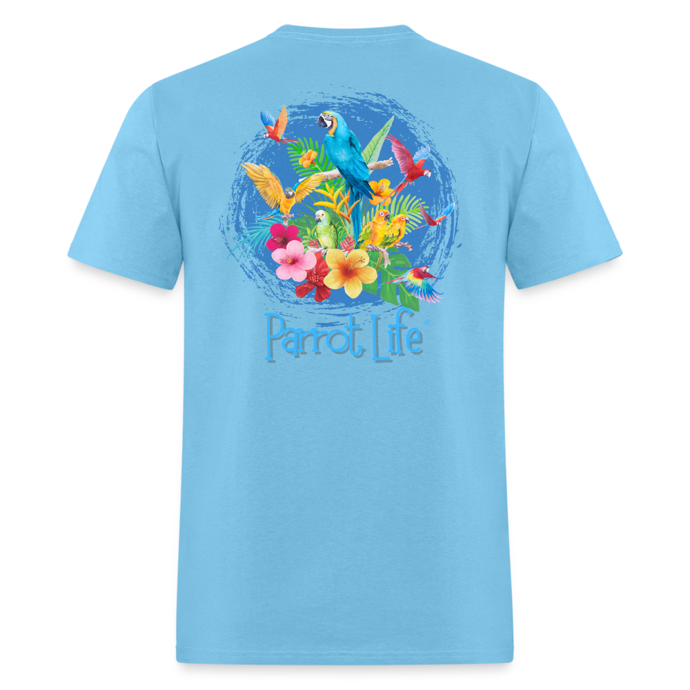 Parrot Life® Parrots Unisex Classic T-Shirt - aquatic blue