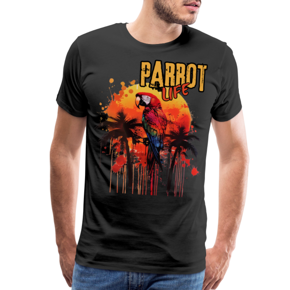 Parrot Life® Graffiti Men's Premium T-Shirt - black