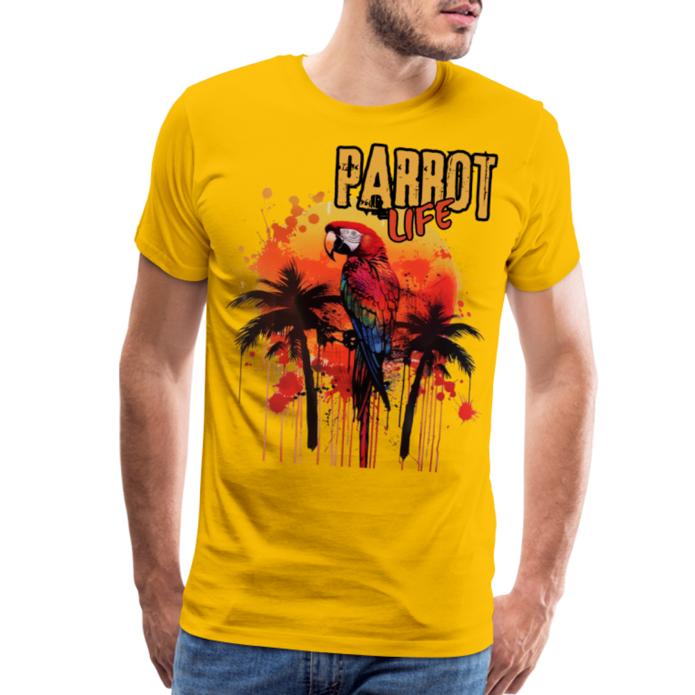 Parrot Life® Graffiti Men's Premium T-Shirt - sun yellow