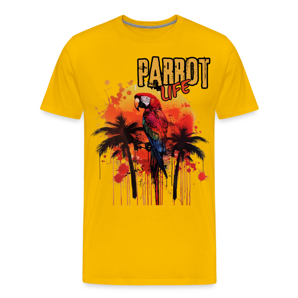 Parrot Life® Graffiti Men's Premium T-Shirt - sun yellow