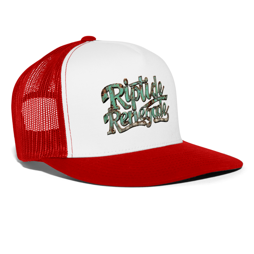 Riptide Renegade Band Trucker Cap - white/red