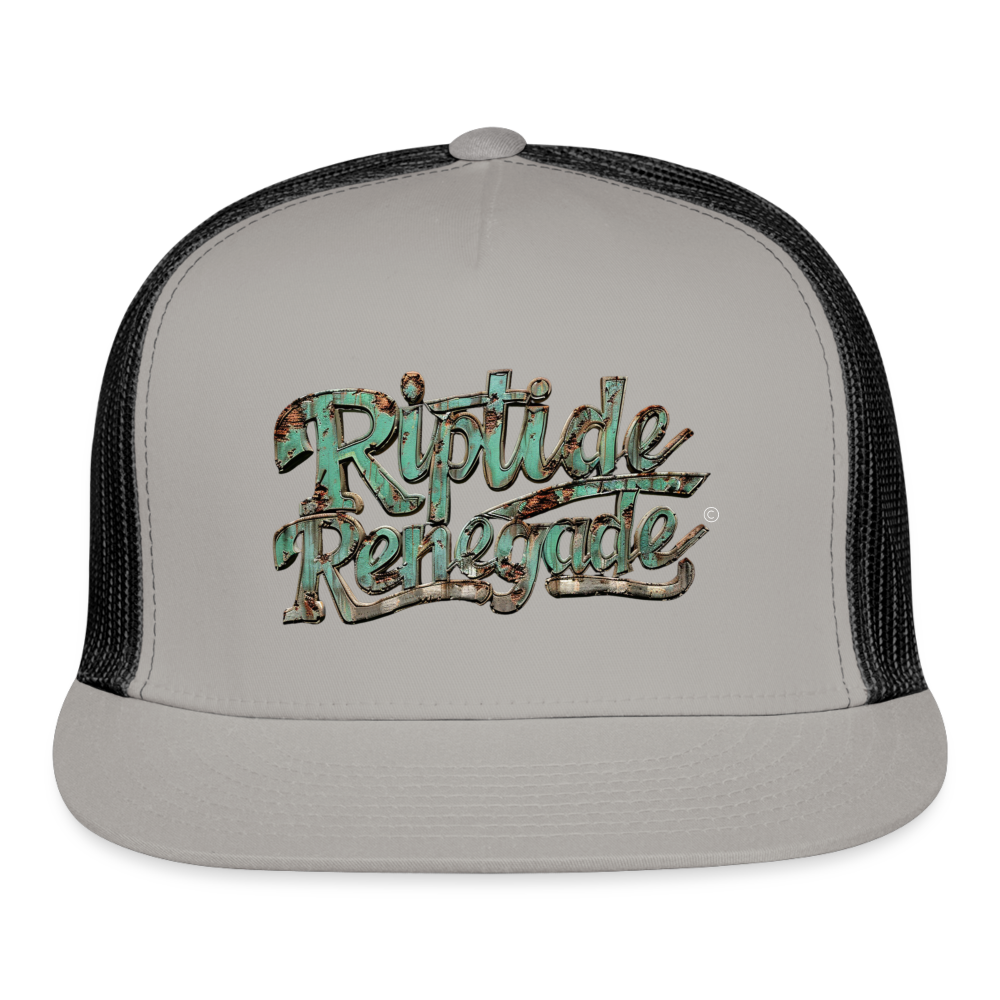 Riptide Renegade Band Trucker Cap - gray/black