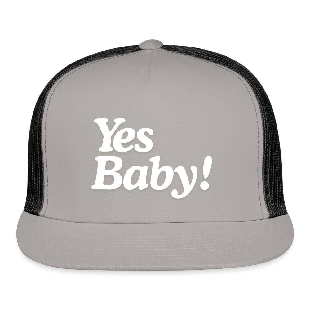 Yes Baby! Riptide Renegade Trucker Cap - gray/black