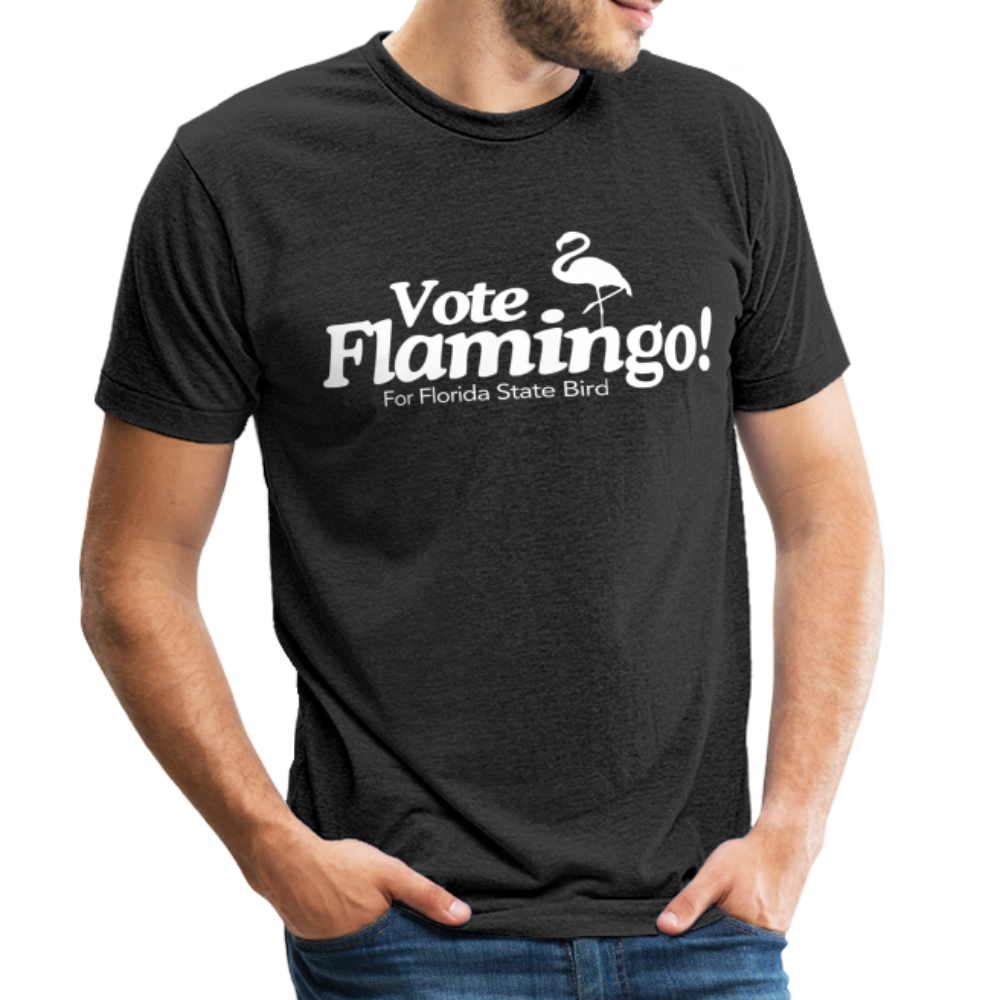 Flamingo for Florida Unisex Tri-Blend T-Shirt - heather black