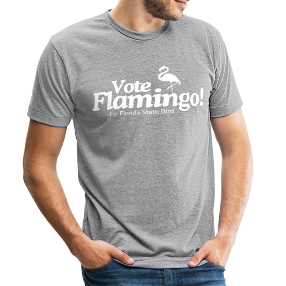 Flamingo for Florida Unisex Tri-Blend T-Shirt - heather grey