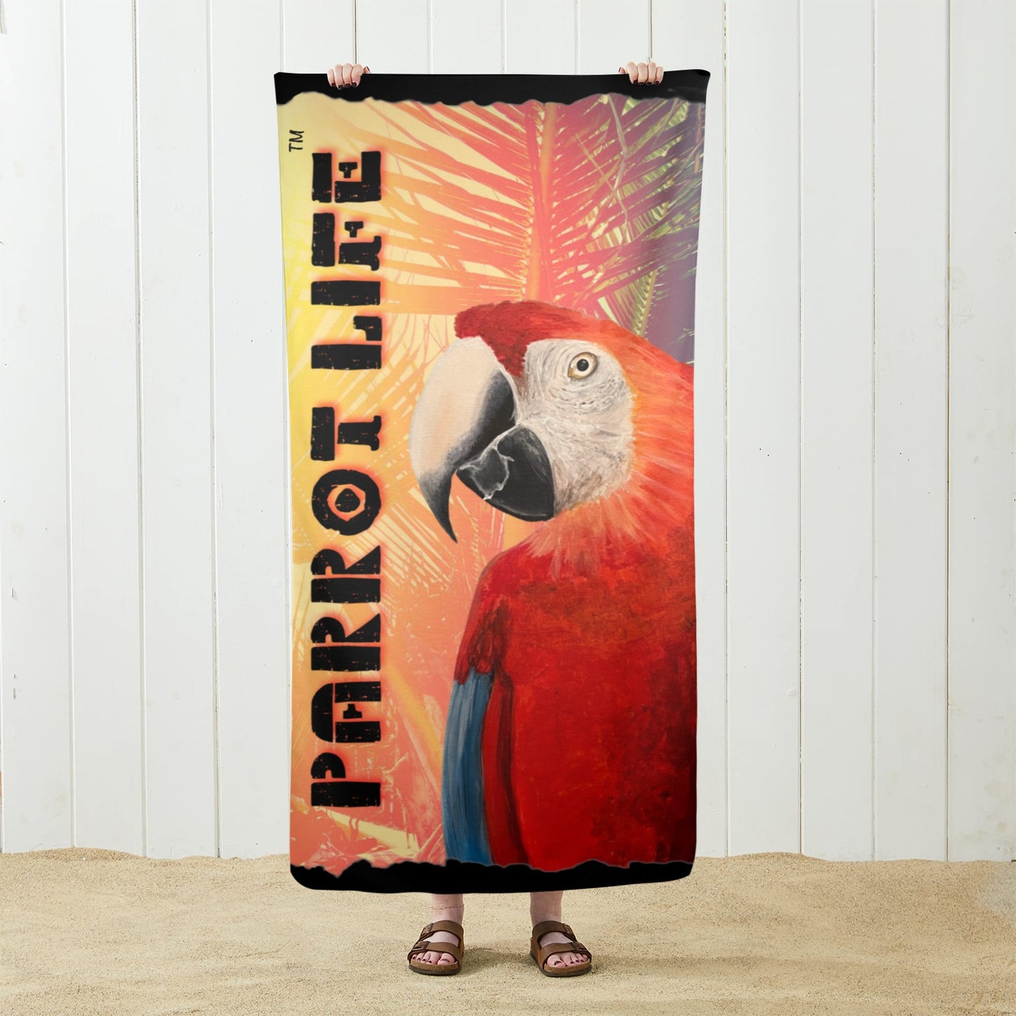 Parrot Life Beach Towel 29x58