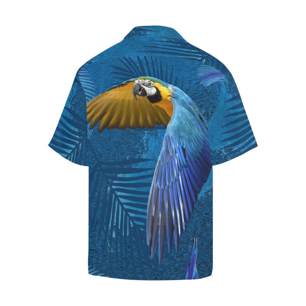 Flying Macaw Men's Hawaiin Shirt Sizes up to 5XL