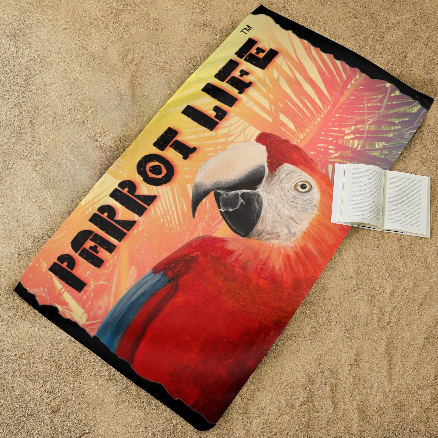 Parrot Life Beach Towel 29x58