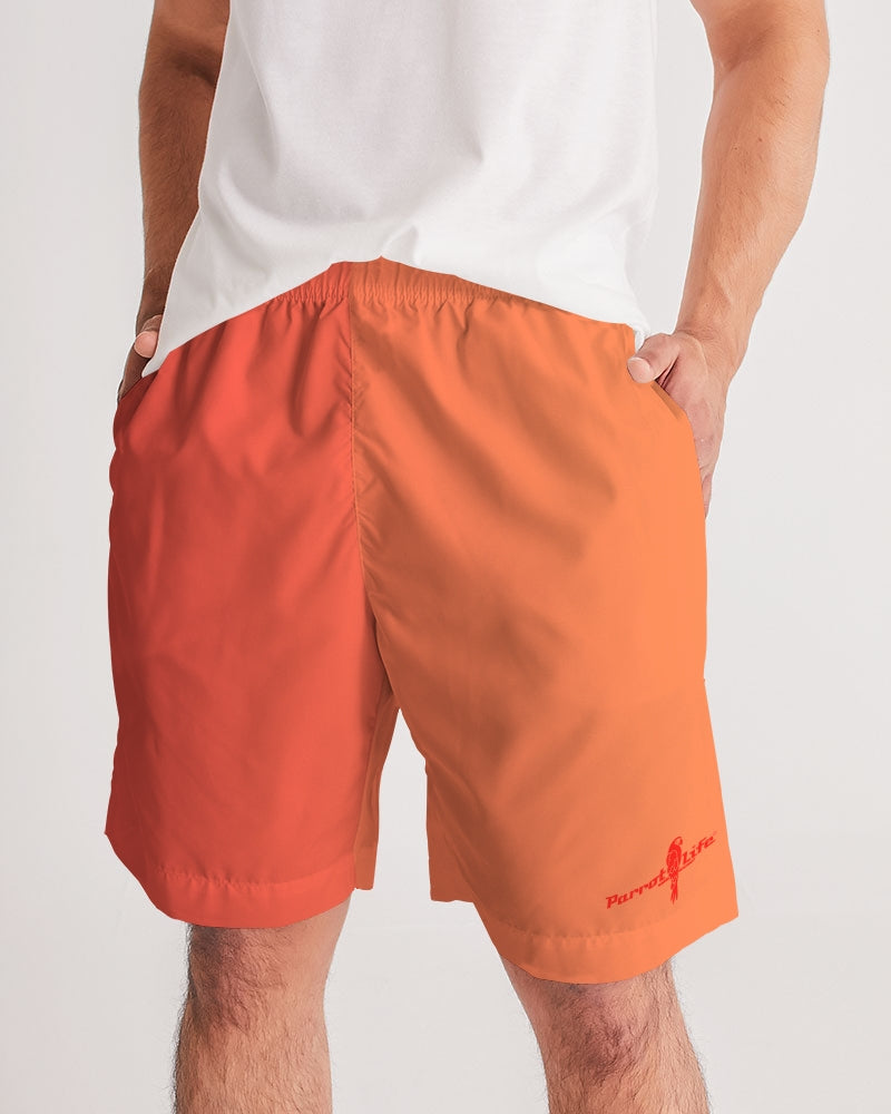 Parrot Life® Orange Red Gradient Men's Shorts