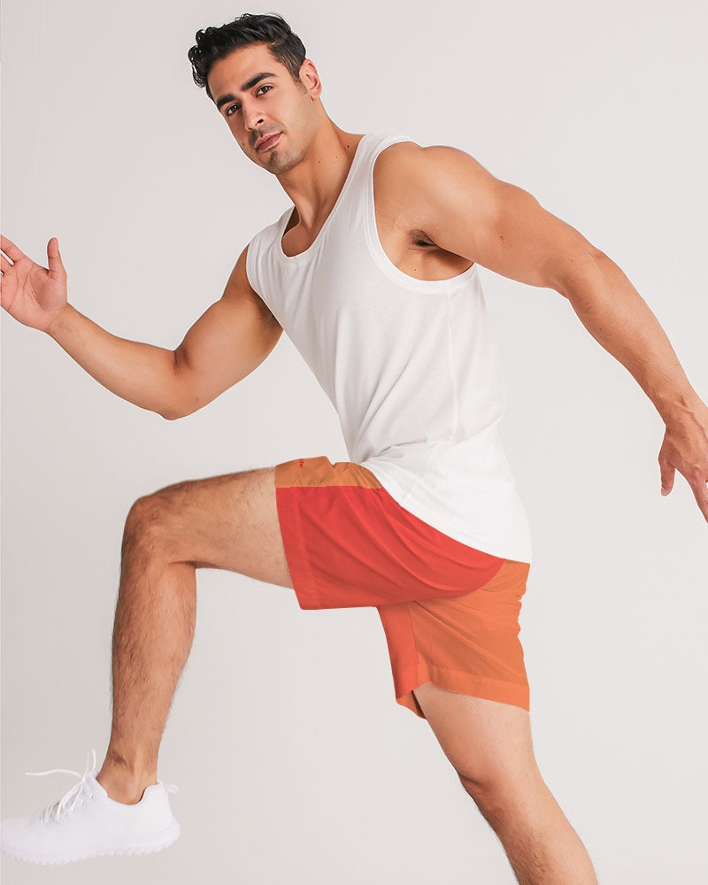 Parrot Life® Orange Red Gradient Men's Shorts